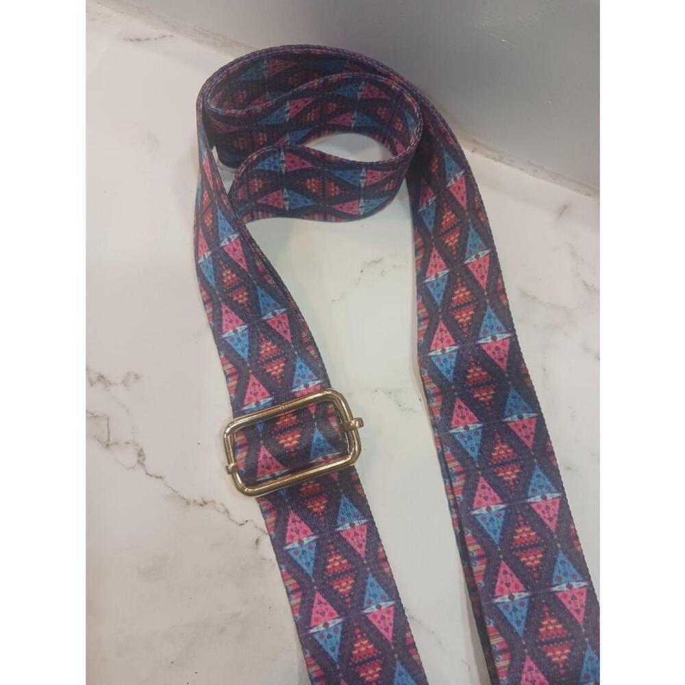 Geometric Pattern Adjustable Purse Strap - Picture 4 of 6